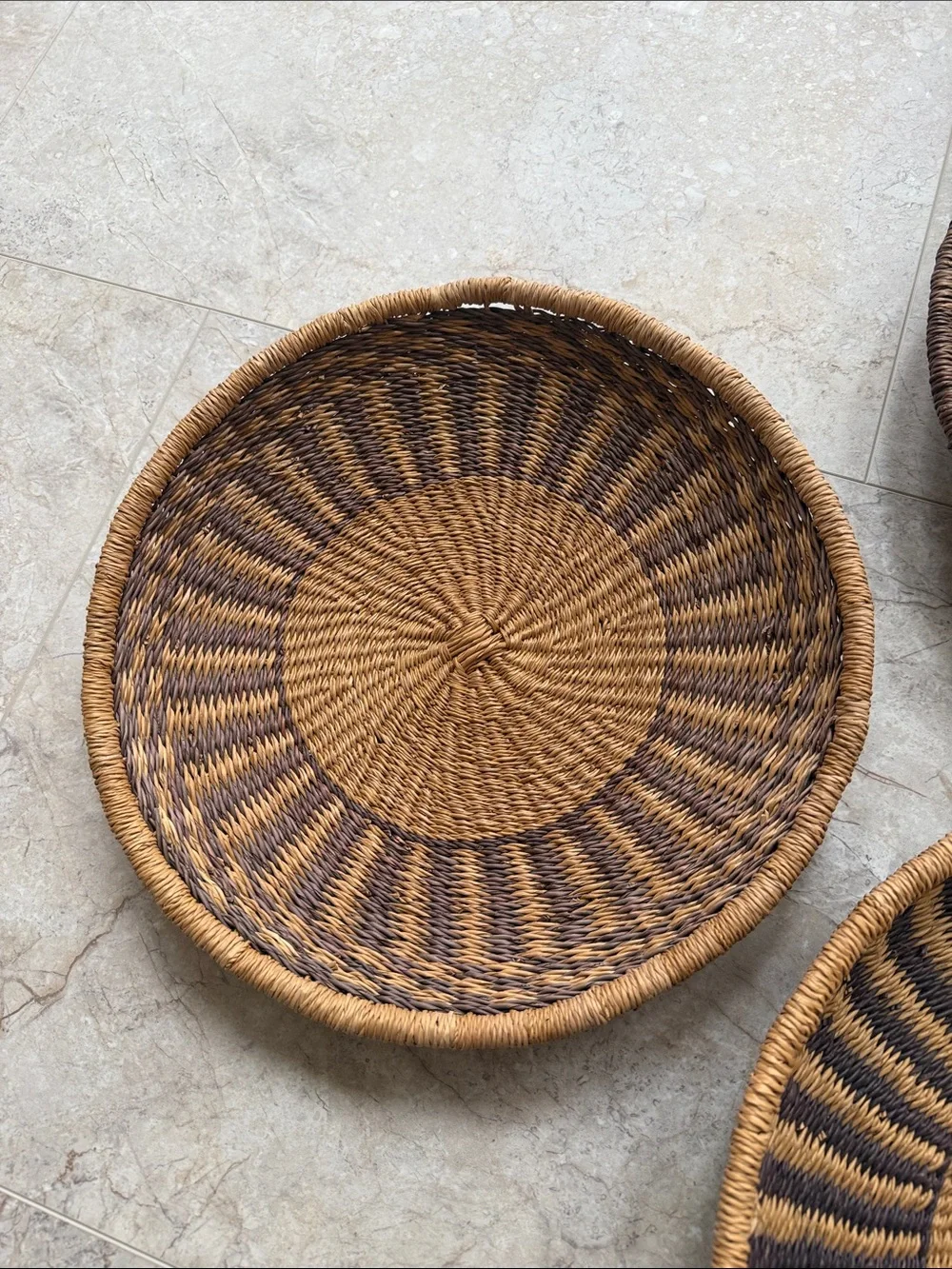 Vintage Woven Baskets Set of 3